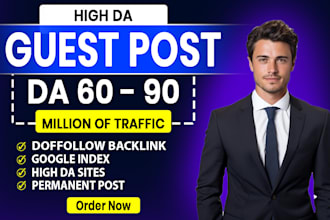 do SEO guest post backlinks on high da premium sites, premium guest posting
