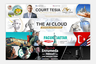 do youtube, facebook, linkedin banner design service