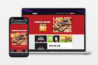 create unique restaurant website with online ordering system