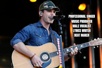 sing rap song male rock singer pop singer folk country guitar blues edm vocalist