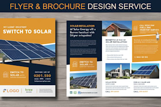 design beautiful and eye catching flyer brochure newsletter