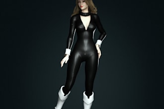 realistic daz 3d character,nsfw model,pbr texture,weightpaint 3d,rig 3d for ue5