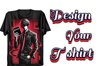 create an anime t shirt design for you