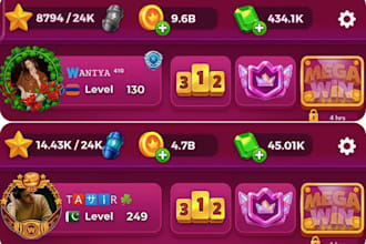 provide ludo star coins and gems 1b 5b 10b 100k 200k