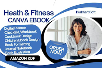 design canva editable journal, planner, workbook, booklet design one pager flyer
