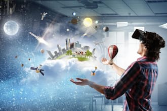 create a vr game or application in unity