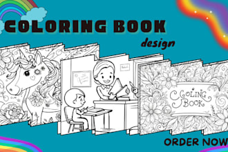 create and design coloring book and kid activity book