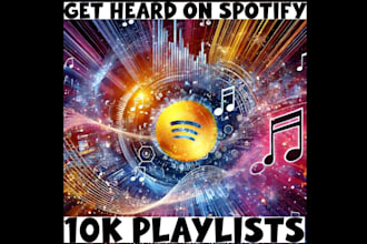 provide you with 10k spotify playlist curator contacts