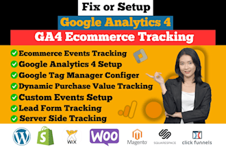 fix or setup google analytics 4, ga4 ecommerce server side tracking with GTM