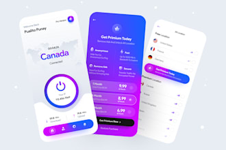 build a profitable vpn app, vpn website with secure admin panel for businesses