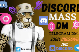 send out 100k discord mass dm, telegram mass dm, discord advertisement, nft bot