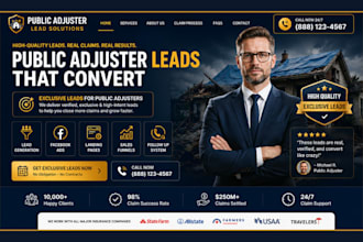 generate public adjuster leads insurance claim leads public adjuster sale funnel