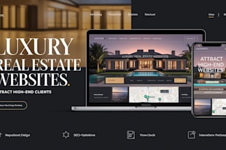 custom real estate website design