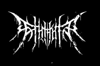 create unique hardcore and metal band logo for you
