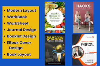 design ebook, workbook, lead magnet and pdf design