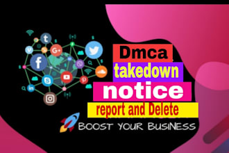 send dmca takedown notice tiktok,fb,yt,ig,google,reddit under dmca