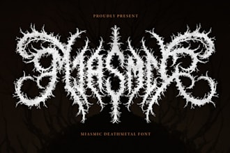 design premium metal font and various font logo style