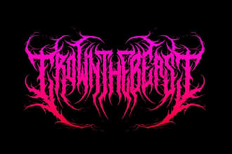 draw heavy metal, black metal, death metal font band logo