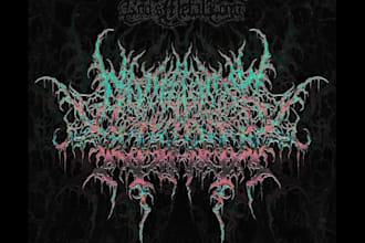 design a brutal death metal logo