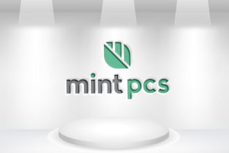 make minimal environment technology laptops e commerce logo
