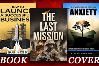 design impressive book cover, kindle cover or non fiction book cover