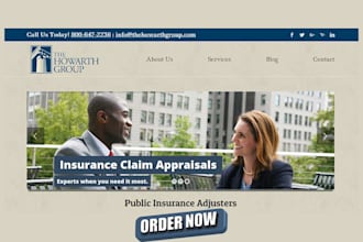 build disaster recovery website hurricane website public adjuster landing page