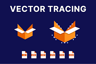 do vector tracing, redraw logo, manual vector tracing