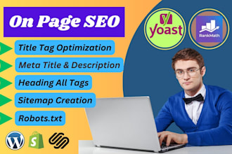 do wordpress onpage SEO, optimization titles, meta tags and heading tags