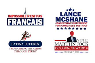 create a unique political campaign logo