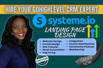 do systeme io automation, sales funnel, gohighlevel agency setup ghl website