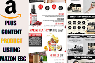 design amazon ebc content, amazon a plus content amazon product listing images
