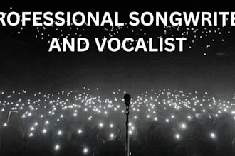 be your male pop, edm, metal, rock, folk, and blues vocalist singer songwriter