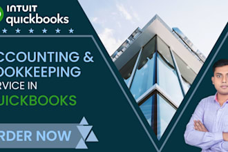 do bookkeepings, bank reconciliation, setup and clean up in quickbooks online