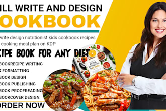 write healthy recipe book cookbook writer cookbook design formatting edit ebook