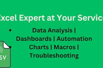 be your expert in microsoft excel spreadsheets