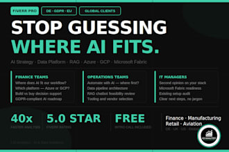 give consulting on your ai and data strategy and give you a clear action plan