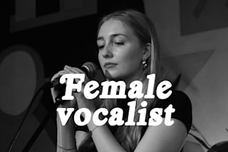 sing and record backing vocals for you song