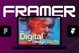 develop responsive framer business website, figma to framer