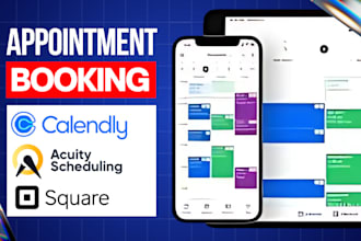 setup acuity scheduling, calendly or square appointments for easy appointments