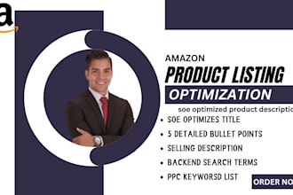 write amazon product listing description and SEO amazon listing optimization