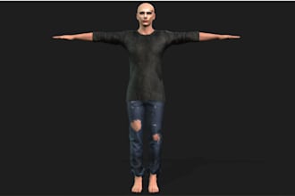 realistic 3d metahuman character asset model rig3d turn 2d to 3d  image nft