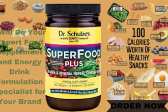 your expert food supplement energy drink formulation specialist for your brand