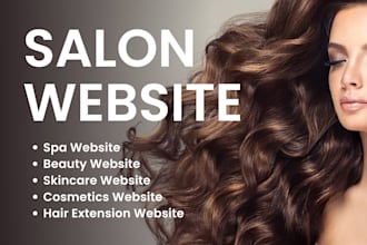 design salon beauty spa website hair extension landing page beauty website leads