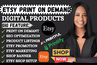 setup etsy print on demand, etsy SEO for etsy shop, etsy print on demand shop