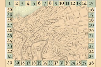create detailed vintage map illustrations or custom hand drawn artwork