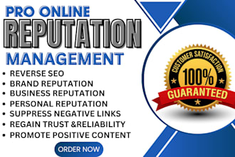 build your online presence, remove bad backlinks, reverse seo, online reputation