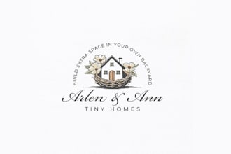 design home town tiny quality brand logo