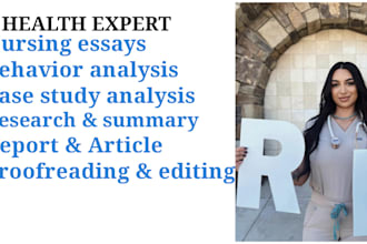 do case study analysis,  research and summary writing for you