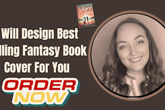 design best selling fantasy book cover for you
