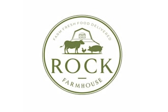 design organic food shipping company word mark logo